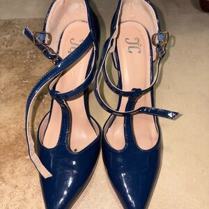 Chic Navy Blue Women's Heels